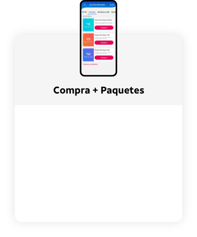 compra + paquetes